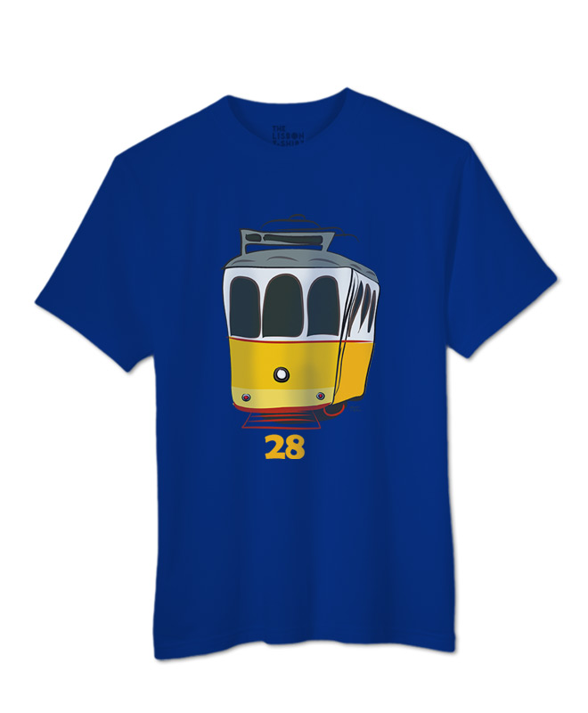Tram 28 T-shirt royal blue