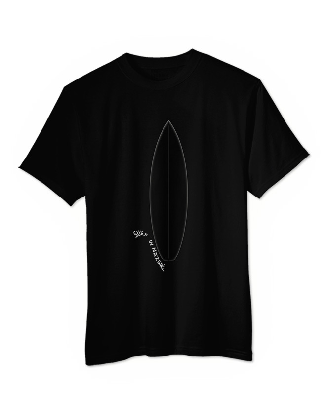 Surf in Nazaré Glass Board T-shirt black