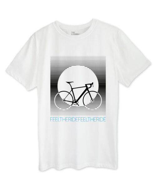 Bike Stripes Road T-shirt white