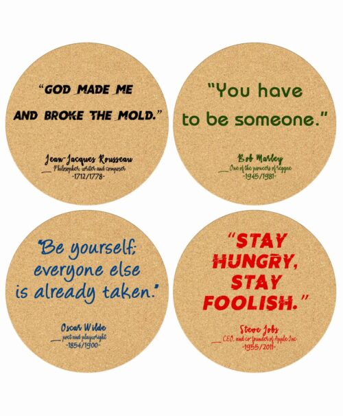 Cork Coasters You Quotes