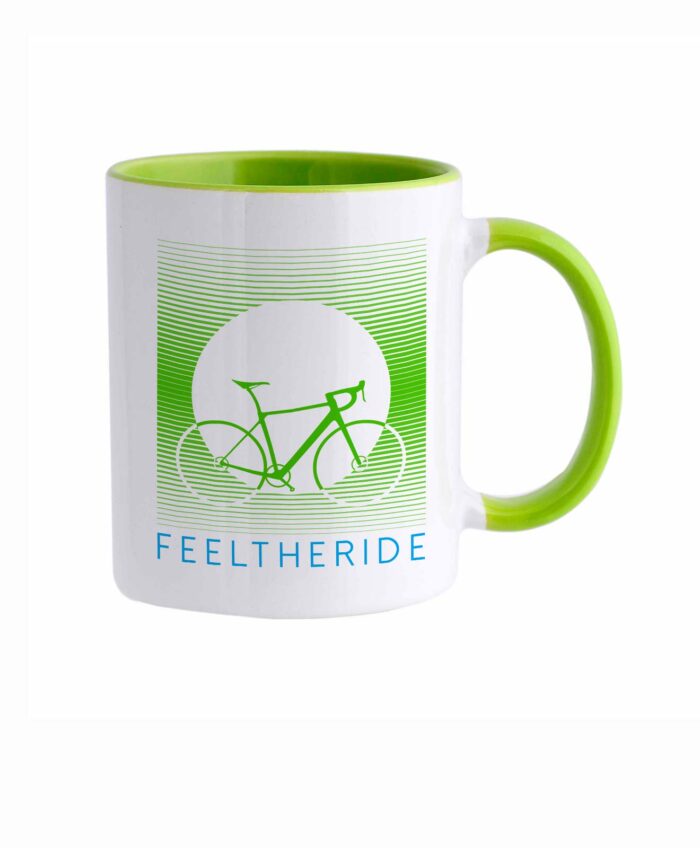 Feel the ride with your bike Mug road green