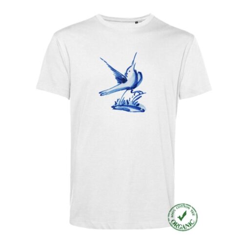Blue Tile's Cotton T-shirt singing bird